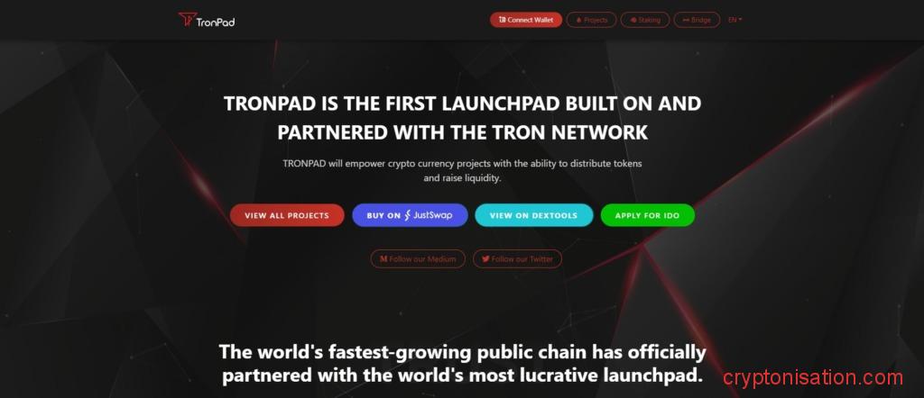 Página principal de TronPad