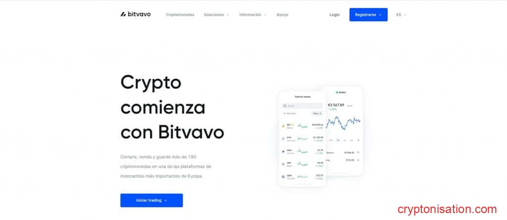 Sitio web oficial de Bitvavo