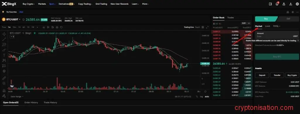 Comprar criptomonedas. Paso 4