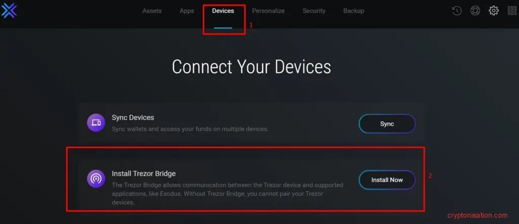 Instalacja Trezor Bridge