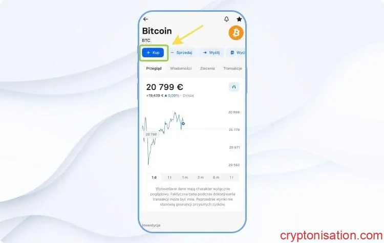 Zakup Bitcoina w Revolut. Krok 3