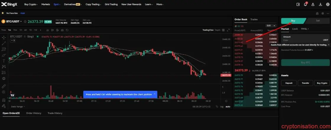 Kripto Para Satın Alma. Adım 3