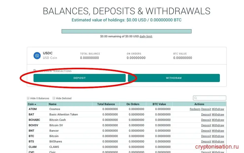 Deposit