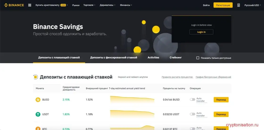Binance Lending