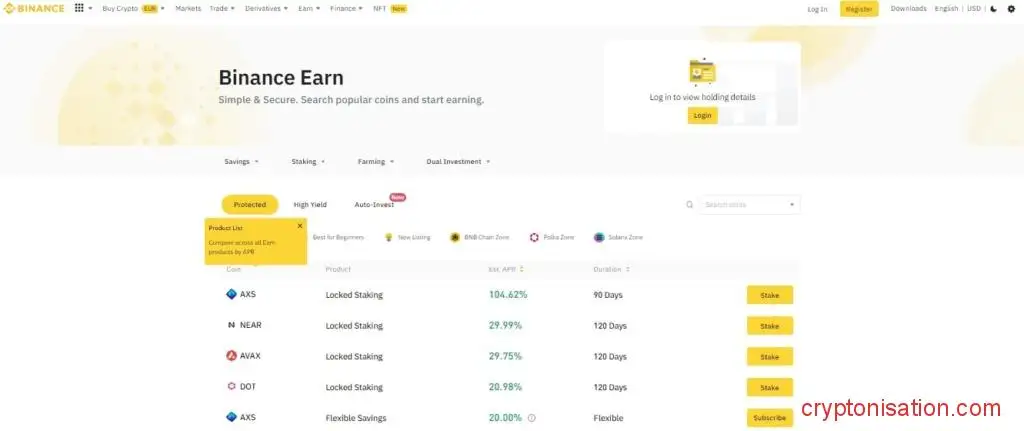 Binance Earn