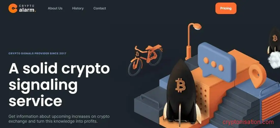 Главная страница Cryptoalarm