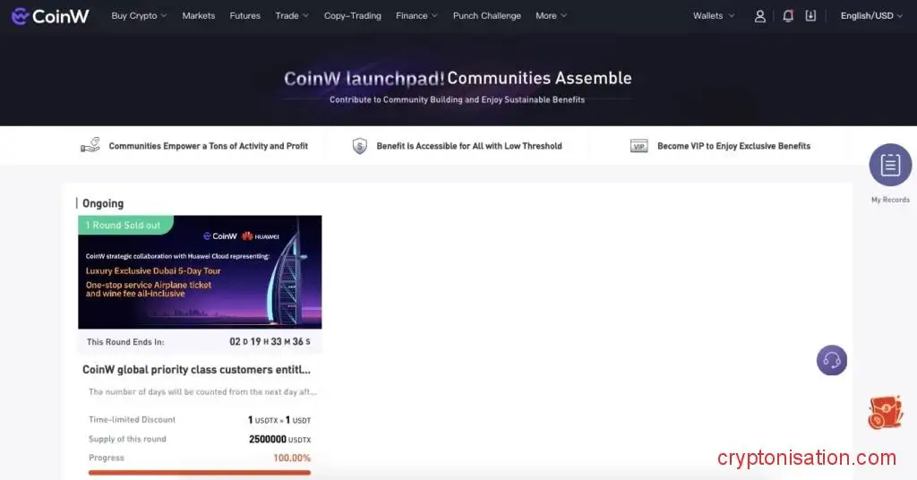 Обзор криптобиржи CoinW