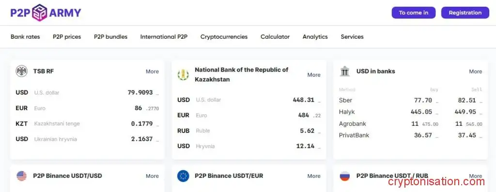 Главная страница P2P.Army