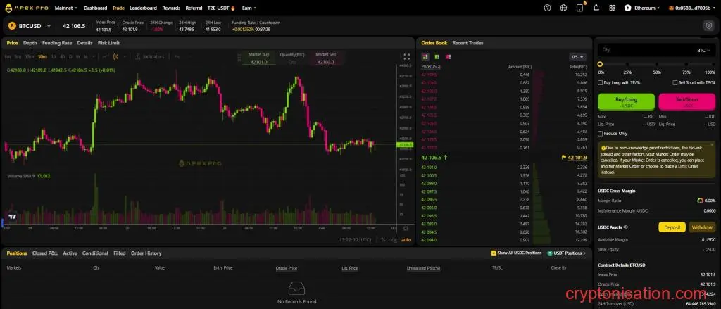 Plataforma de operaciones de ApeX Pro