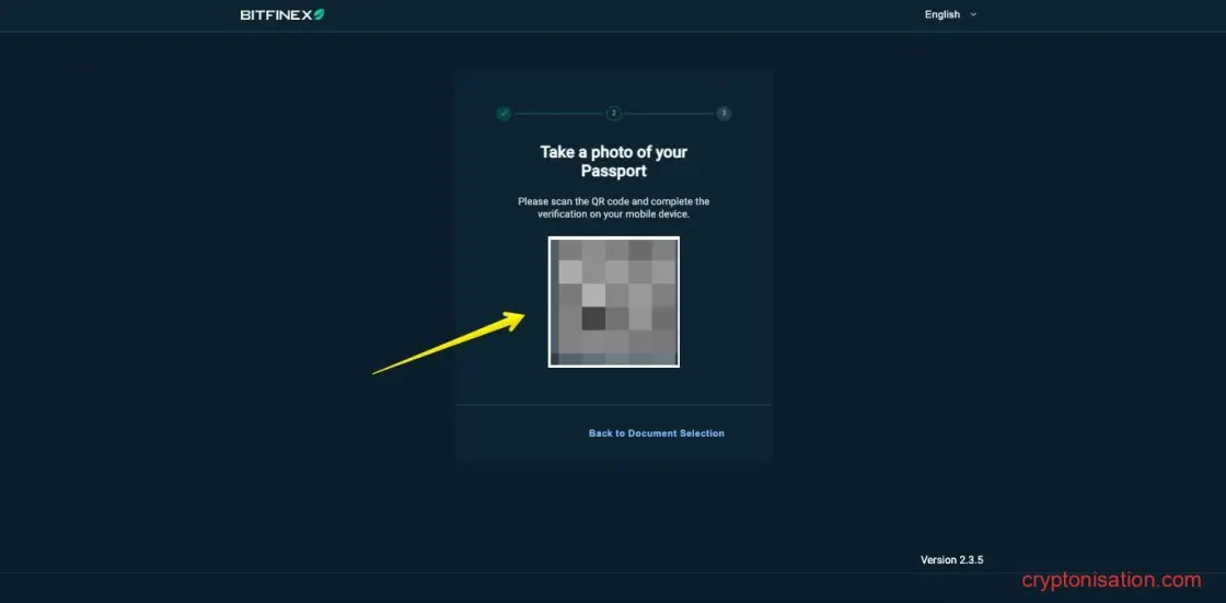 Código QR para completar la verificación en un dispositivo móvil