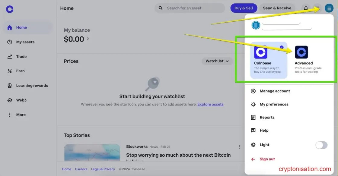 Visión general de Coinbase