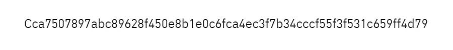 Пример TxID Биткоина