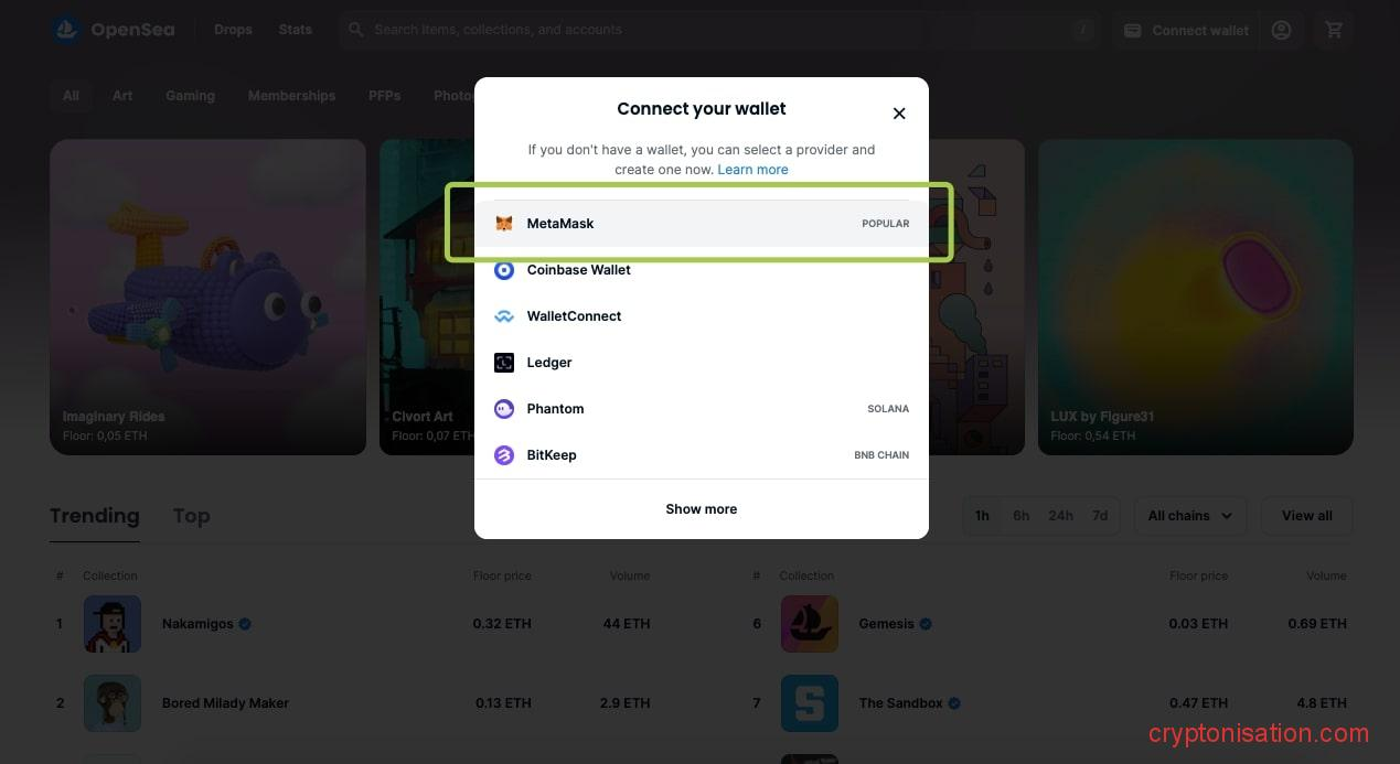 Wybierz portfel do połączenia