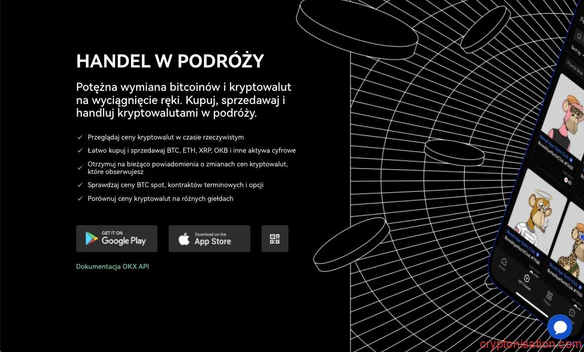 Aplikacja mobilna OKX