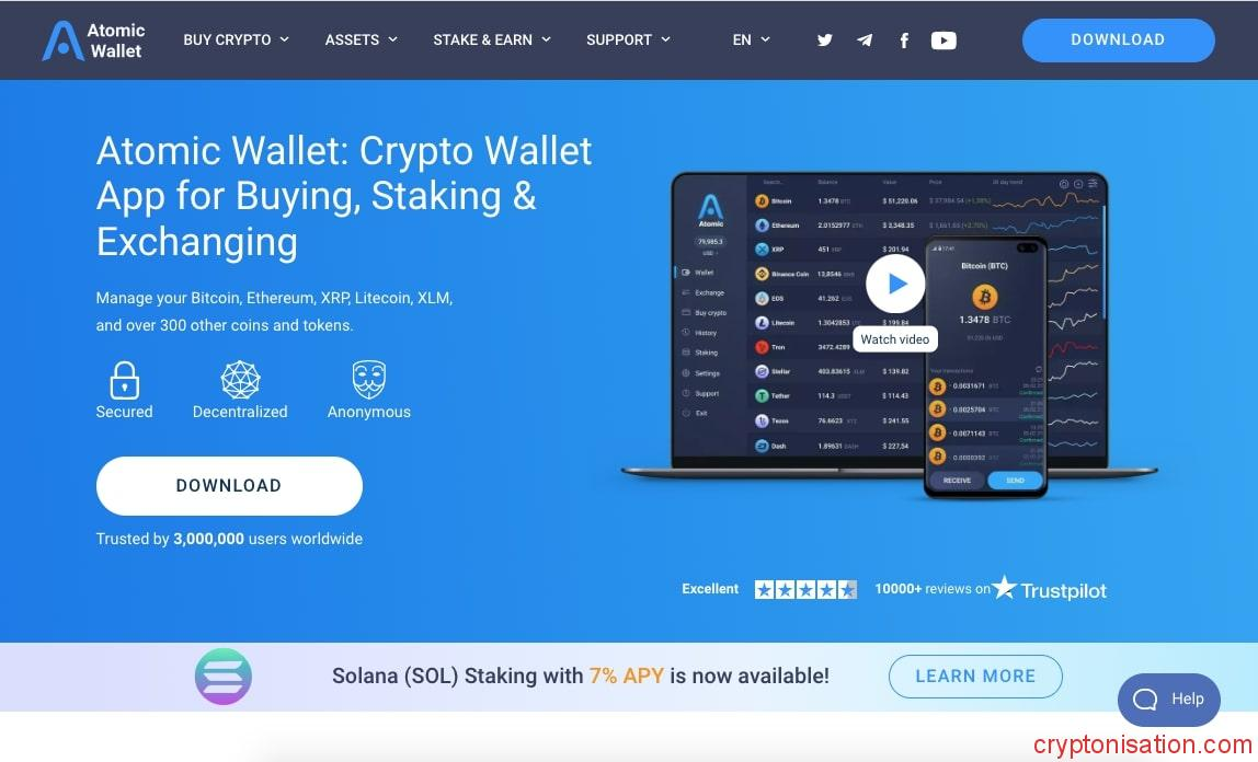 Portfel kryptowalutowy Atomic Wallet