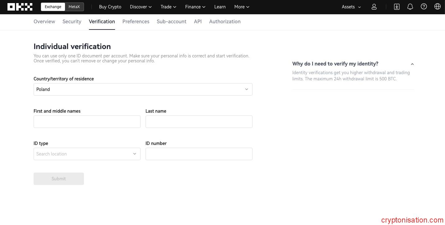 Dane osobowe do zakładania konta indywidualnego