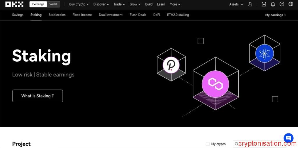 Staking na giełdzie OKX