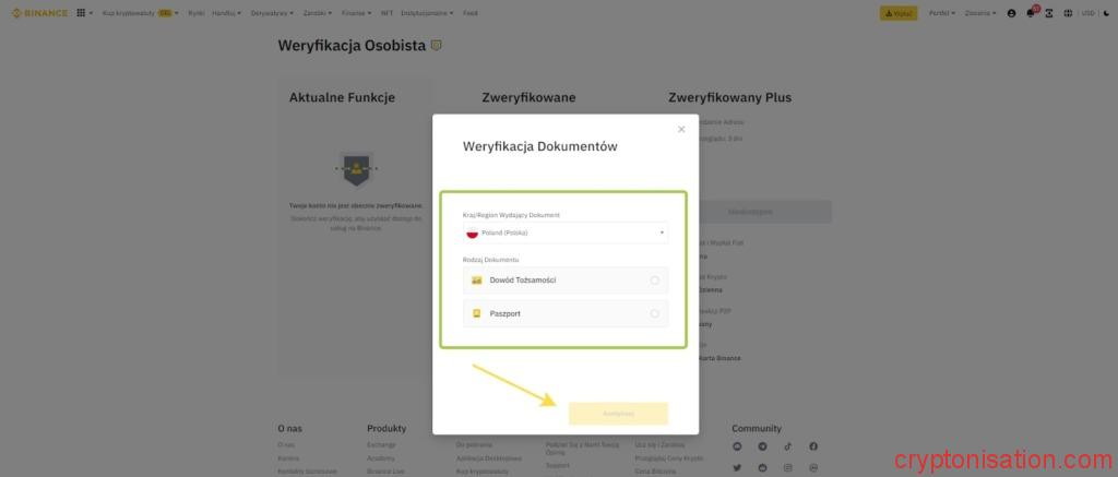 Pierwszy krok podstawowej weryfikacji