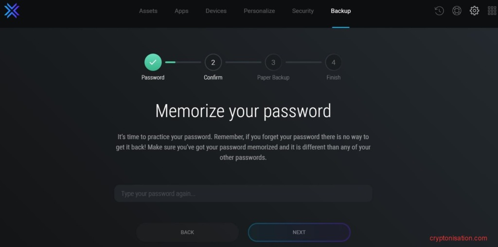 Wprowadzanie hasła powtórnie