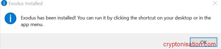 Wiadomość o pomyślnym pobraniu