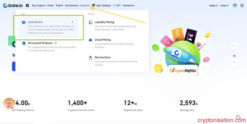 Dochód pasywny Lend & Earn