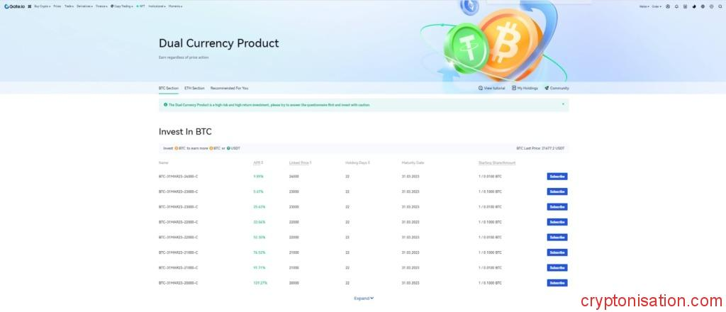Strona Dual Investment