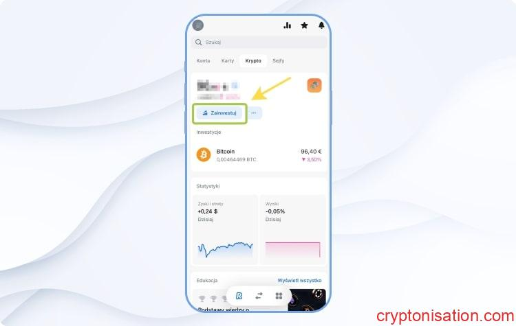 Zakup Bitcoina w Revolut. Krok 2