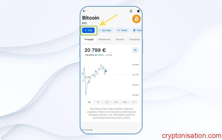 Zakup Bitcoina w Revolut. Krok 3