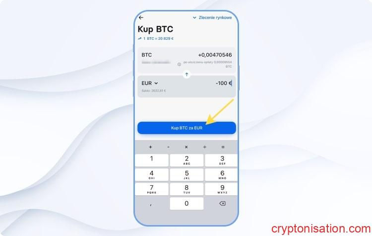 Zakup Bitcoina w Revolut. Krok 4