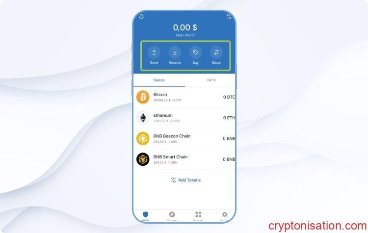 Podstawowe cechy Trust Wallet