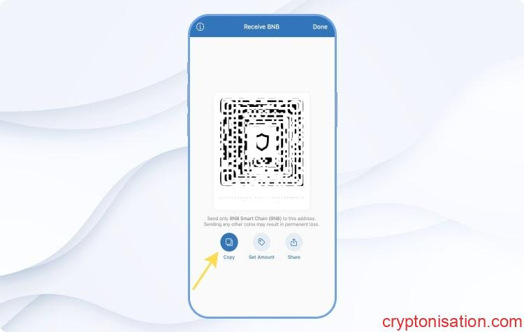 Otrzymanie BNB Smart Chain. Krok 3