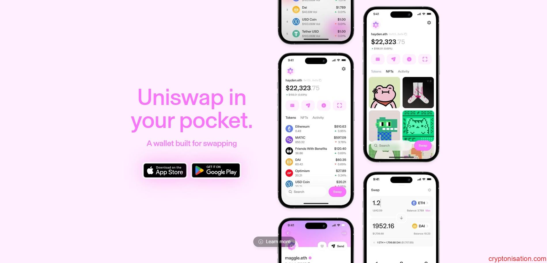 Mobil Uygulama Uniswap İndirme Sayfası