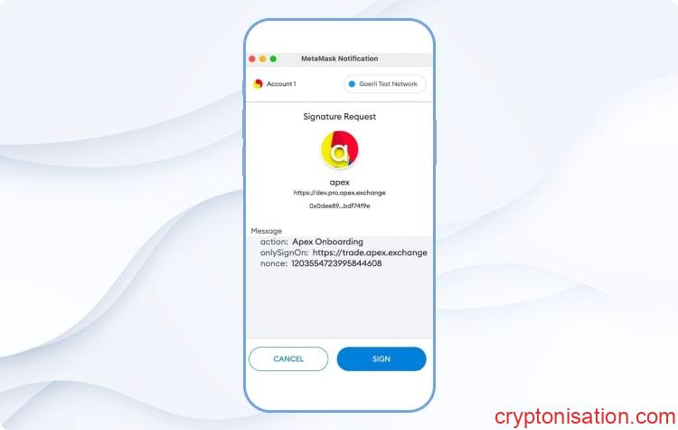 Metamask'ta imza onayı