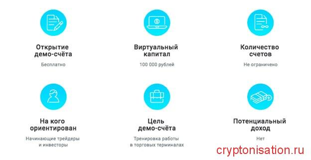 Возможно открыть два учебных демо-счета