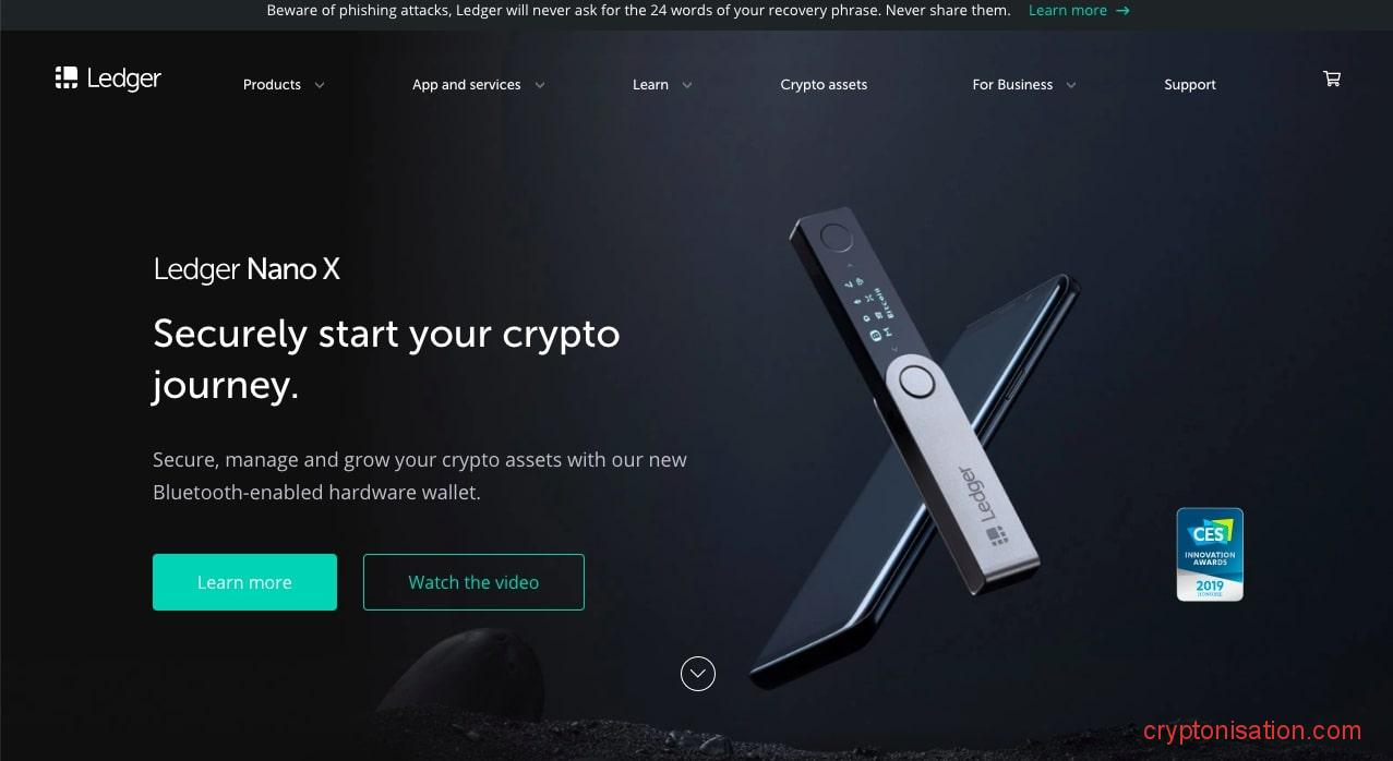 Аппаратный кошелек Ledger Nano X