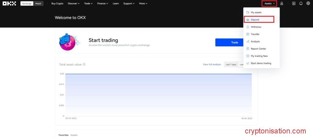 Пополнение баланса в крипте