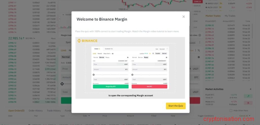 Обучающие видео по маржинальной торговле Бинанс