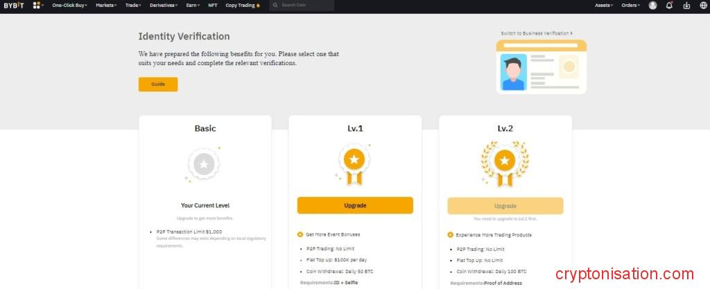 Верификация Bybit