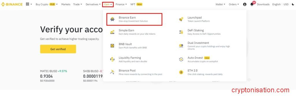Binance Earn