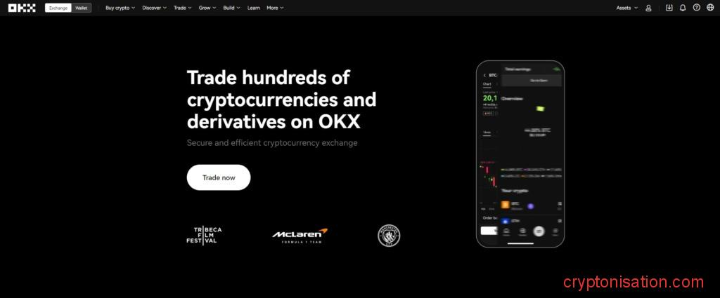 Главная страница OKX