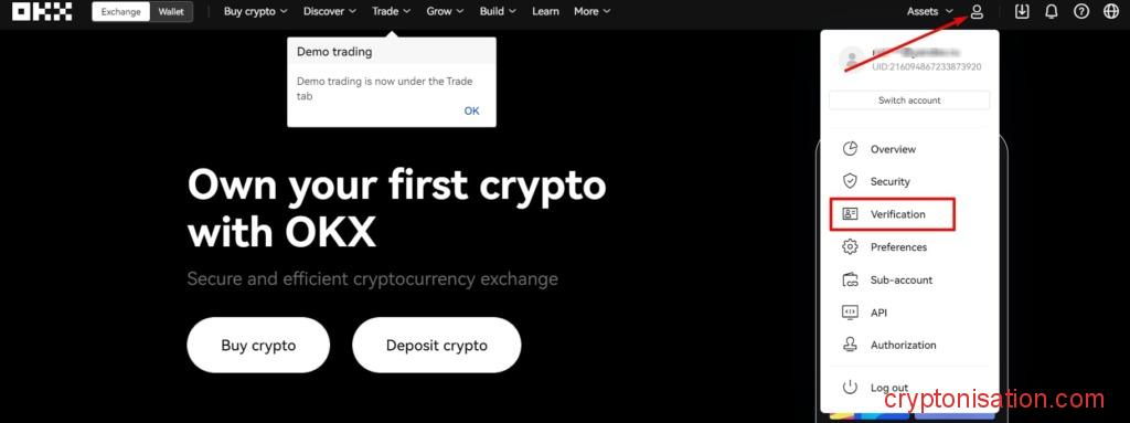 Начало верификации