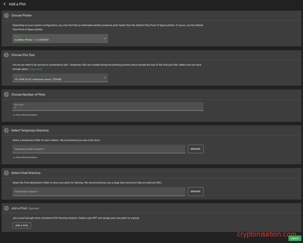 Настройки плоттинга