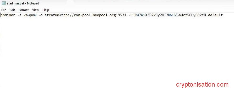 Содержимое bat-файла