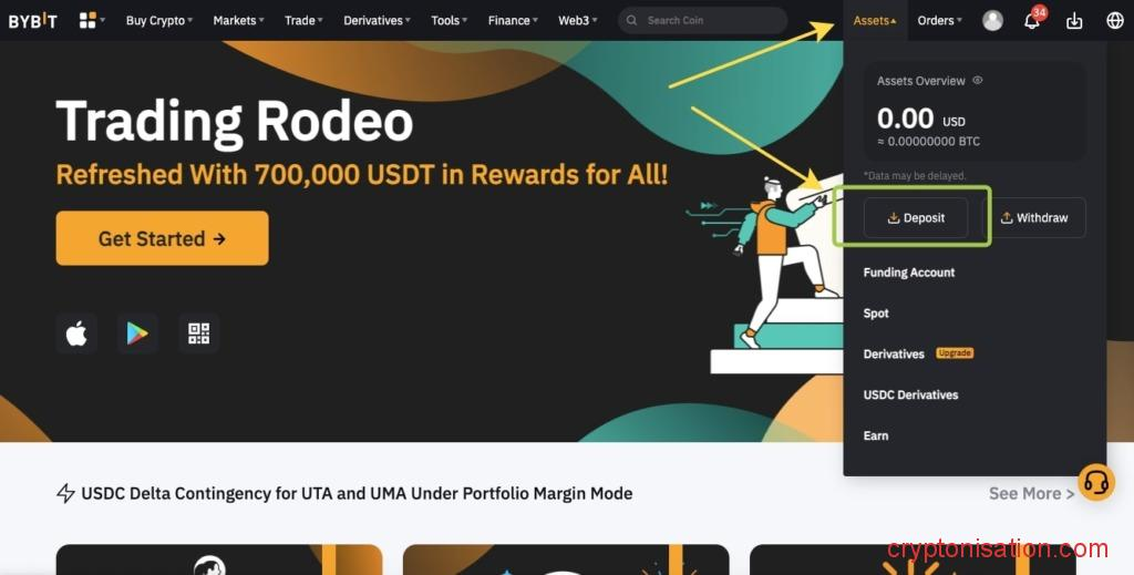 Депозит на Bybit