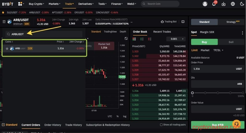 Выбор торговой пары