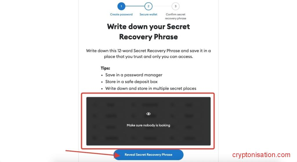 Секретная фраза восстановления