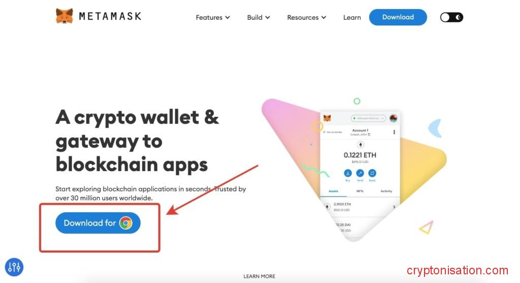 Загрузка кошелька для Chrome