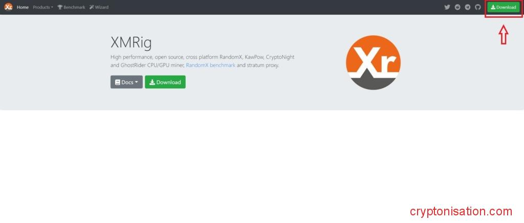 Сайт майнера XMRig