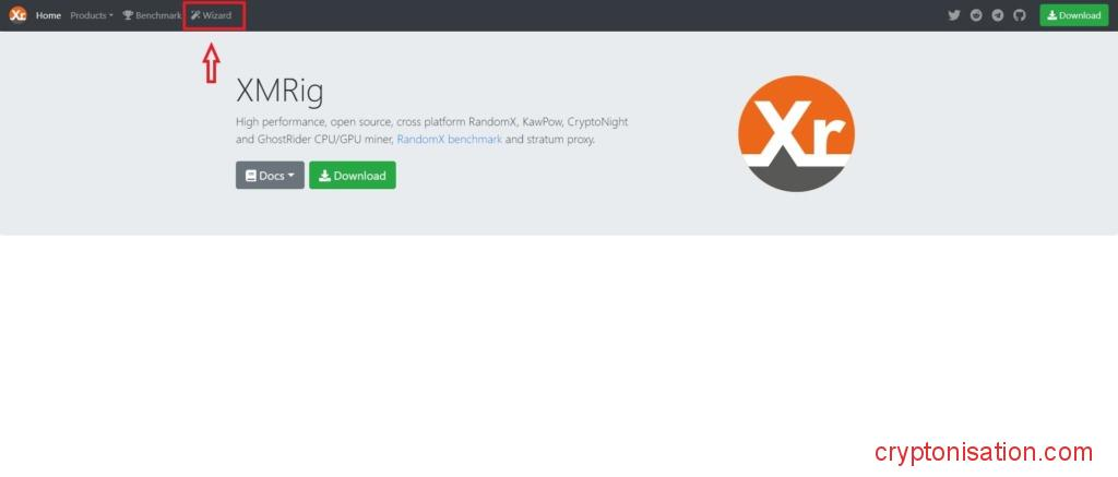 Cтрока меню Wizard