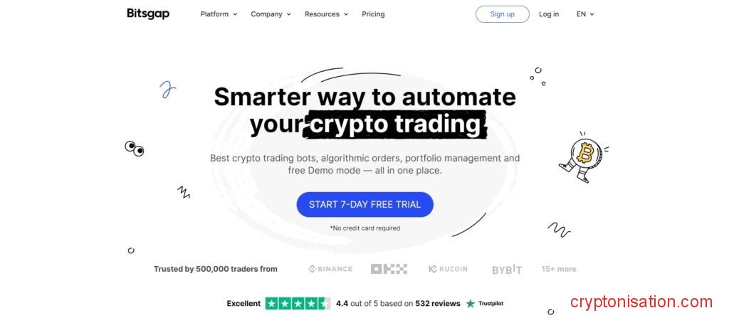 Главная страница Bitsgap